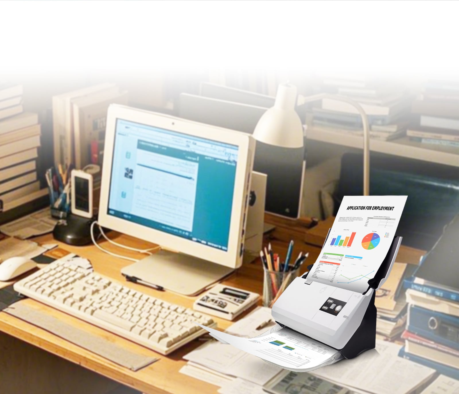 机身紧凑，不占用过多的桌面空间  